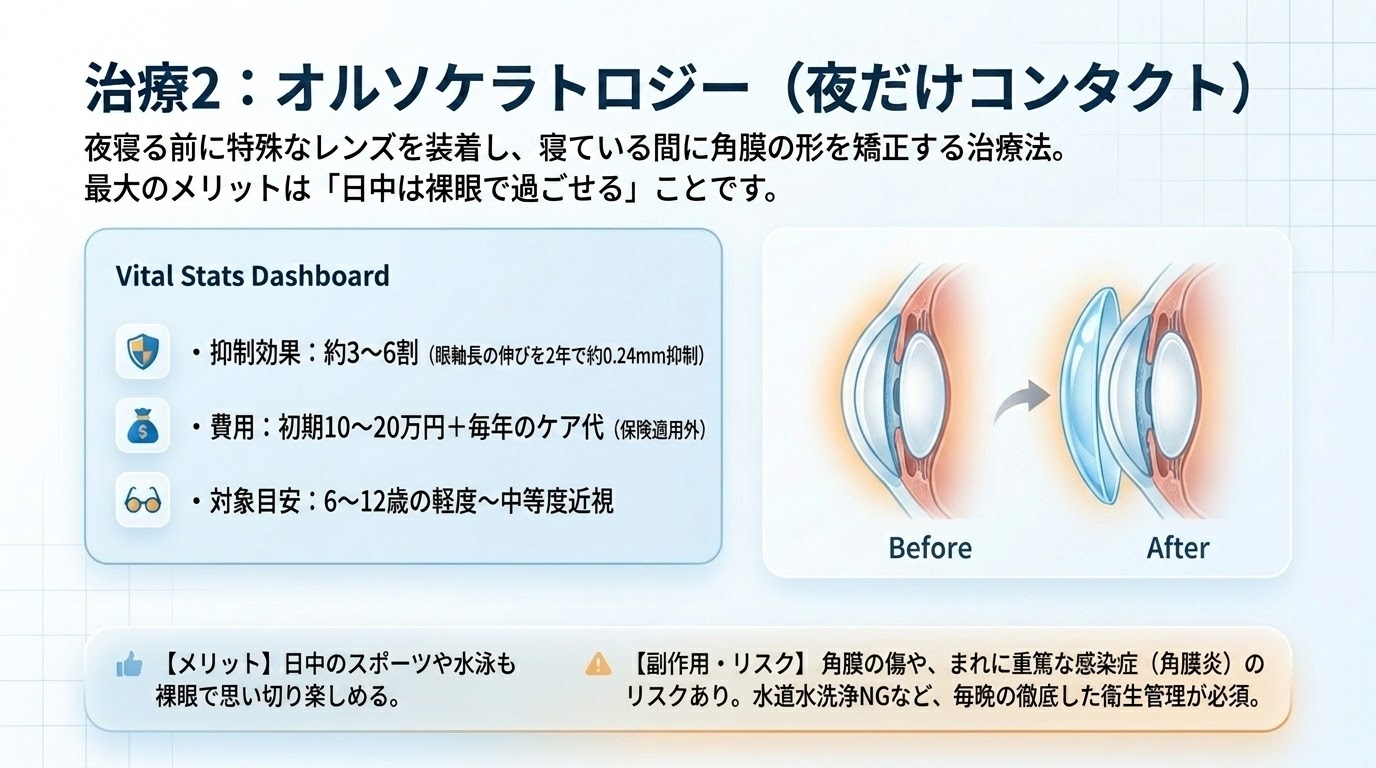 オルソケラトロジー用ハードコンタクトレンズのイメージ画像。